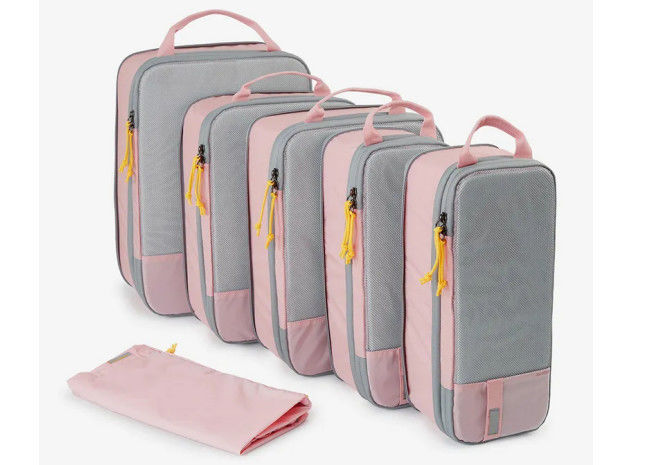 High Quality Foldable Luggage Travel 6 Set Compression Packing Cubes Organizer Bag Set Travel Bag